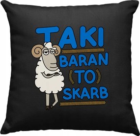 Párna Vicces Kos Kincs Fekete