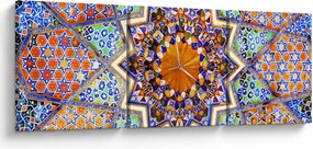 Mozaik kép (órával) (90x30 cm)