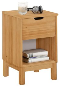 Natúr színű borovi fenyő éjjeliszekrény Post – Støraa