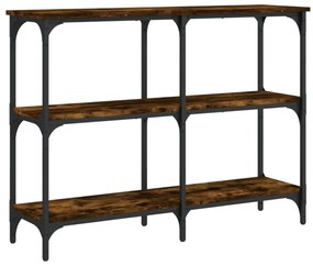 füstös tölgy színű szerelt fa tálalóasztal 100 x 29 x 75 cm