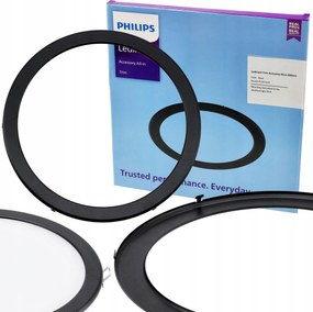 Kerek keret fekete 200mm 19W panelekhez Dekoratív panel 226,5mm