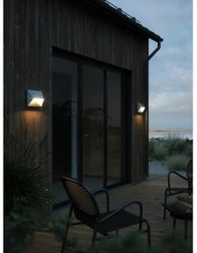 Nordlux - PONTIO kültéri fali lámpatest 2xGU10/25W/230V IP54, ezüstszínű