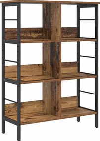 vidaXL Könyvespolc Öreg fa 82 x 32 x 112 cm Faanyag