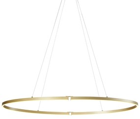 Design függőlámpa sárgaréz 120cm LED-del, 3 lépésben dimmelhető - Ovallo