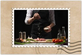 Poszterek 120x80 Szakács só serpenyő