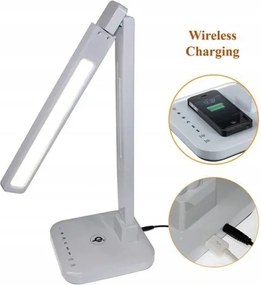 Asztali lámpa 2 db Qi és Usb Indukciós Töltő