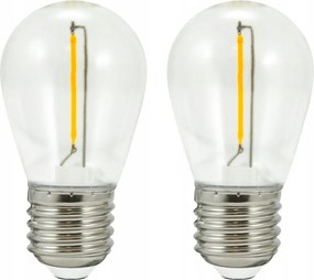 S14 izzók Átlátszó 36V-os fényfüzérhez 2 db