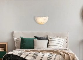 Globo 40402W Fali króm, fehér üveg , BxH:300x160, AL:65, exkl. 1xE27 ILLU 60W 230V
