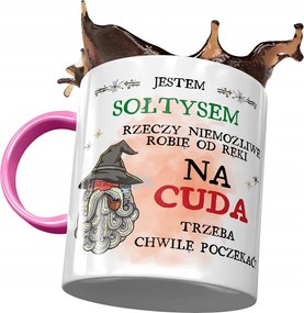 Rózsaszín bögre a csodákhoz Kell Pillanatok Nyomtatott Fotóval