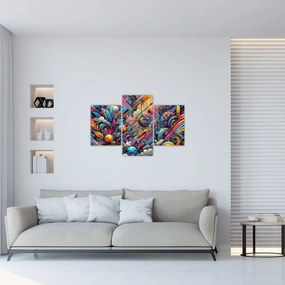 Kép - Színes graffiti (90x60 cm)