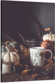 Vászonkép Tökök Retro Vintage Ősz Évszakok 60x90