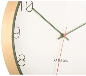 Karlsson 5926GR design falióra 40 cm, zöld