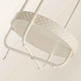 Tárolóasztal 40×40 cm, MDF, Fehérített Tölgy. AKF-E1015 CRM