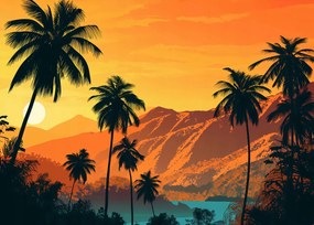 Poszter 35x25cm Naplemente a szigeteken