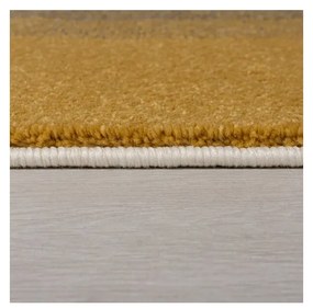 Plaza szürke-sárga szőnyeg, 160 x 230 cm - Flair Rugs
