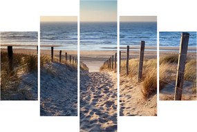Kép - Út az északi-tengeri strandra, Hollandia (150x105 cm)