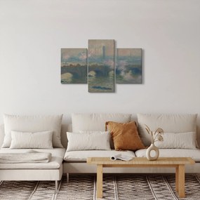 Kép - Claude Monet, Waterloo Bridge, Gray Day, reprodukciók (90x60 cm)