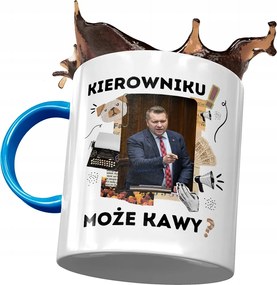 Kék-fekete Bögre Ajándék Nyomtatott Fotóval