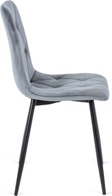 Szürke bársony étkezőszék ROBIN Belföldi Raktárról