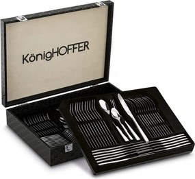 Ezüst evőeszköz szett 12 személyes bőröndben Hailey