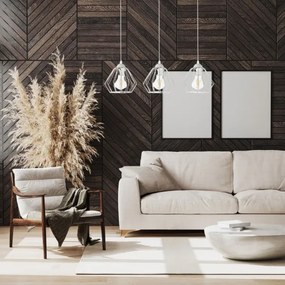 Csillár zsinóron CEED 3xE27/60W/230V szürke