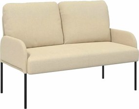 vidaXL Kanapék párnával 110cm Krém Furnér