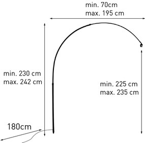 Ív XXL ívlámpahoz sárgaréz