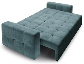 Luca kék kinyitható bársonykanapé - Milo Casa