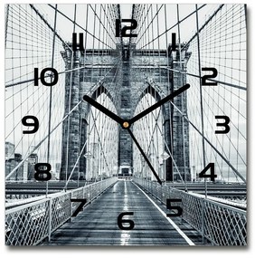 Négyzetes üvegóra Brooklyn híd pl_zsk_30x30_c-f_94990249