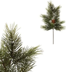 Fenyőágak és tobozok készlete, 50 cm, 2 db, zöld