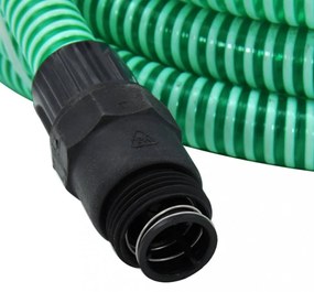 zöld PVC szívótömlő PVC csatlakozókkal 1 7 m&quot;