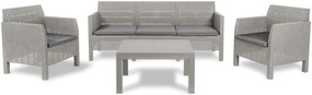 TOOMAX Matilde 5 seaters grey műanyag ötszemélyes kerti bútor garnitúra, szürke
