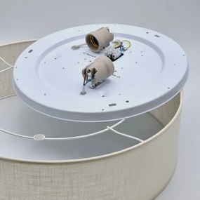 SIRJA mennyezeti lámpa 2xE27/60W/230V, 45 cm, krém színű