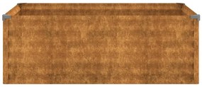 corten acél kerti magaságyás 100 x 50 x 36 cm