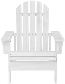 vidaXL fehér fa kerti szék