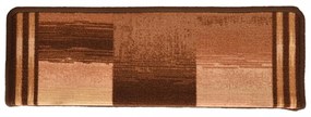 15 db barna öntapadó lépcsőszőnyeg 65x21x4 cm
