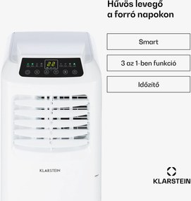 Klarstein Pure Blizzard Smart 7k, mobil klíma, 7000 BTU / 2,1 kW, A energiahatékonysági osztály, távirányító