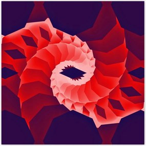 Poszterek 100x100 Piros kanyar