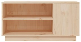 tömör fenyőfa TV-szekrény 80x35x40,5 cm