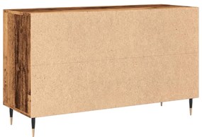 antik fa színű szerelt fa tálalószekrény 100 x 36 x 60 cm