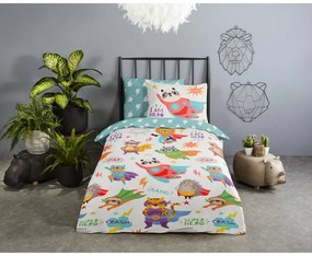 Pamut gyerek ágyneműhuzat babaágyhoz 120x150 cm Superhero – Good Morning