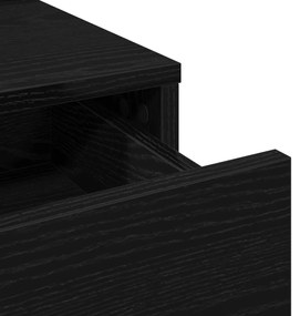Fésülködőasztal Fiókokkal, Fekete Tölgy, 100x41x140 cm
