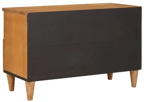 TV szekrény fiókkal Világosbarna 70 x 33 x 46 cm tömör mangófa