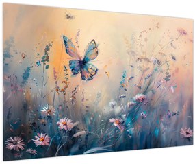 Kép - Rét pillangóval II (90x60 cm)