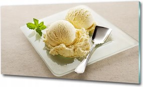 Fotótapéta üvegfalra Fagylalt a tányéron 100x50