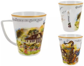 Vivaldi porcelán bögre díszdobozban - 400 ml Négy évszak Nyár