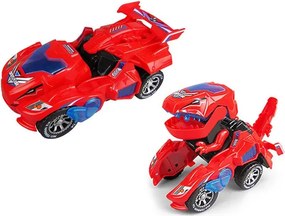 Zaparkorun DYNOCAR autóvá alakítható dinoszaurusz LED-del - Piros