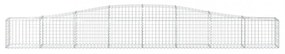 7 db íves horganyzott vas gabion kosár 400x30x40/60 cm