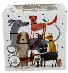 Kutyás porcelán nagy bögre 650 ml díszdobozban Dog walk