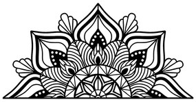 Fém fali dekoráció 118x59 cm Mandala – Wallity